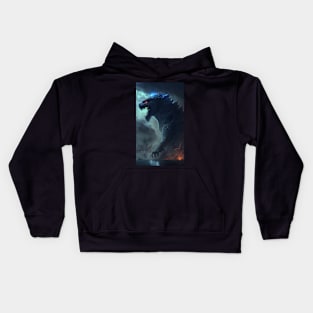 Godzilla Monster Kaiju 5 Kids Hoodie